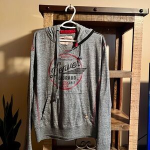 Gray Denver Colorado Graphic Hoodie